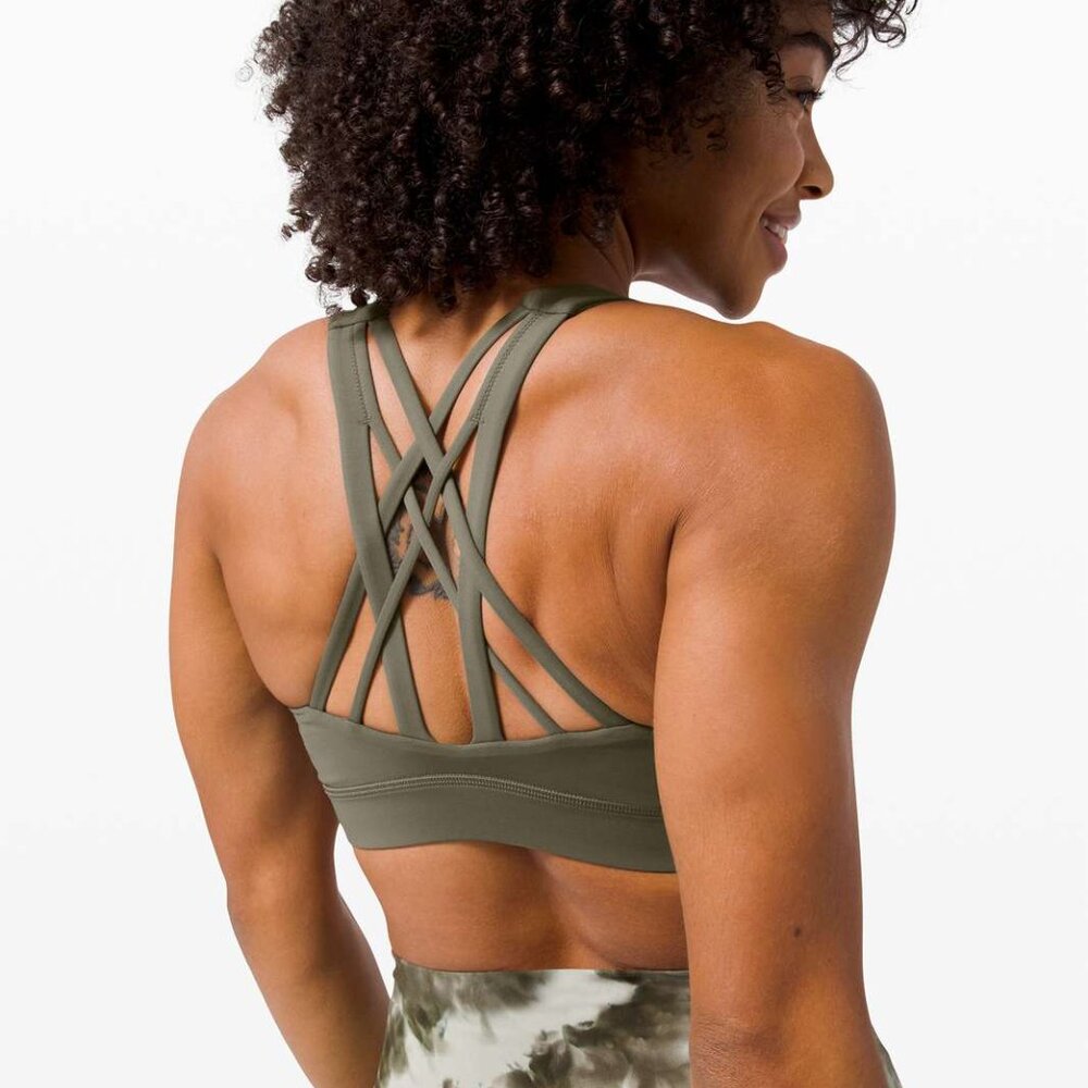 Lululemon Free To Be Elevated Bra *Light Support, DD/E Cup Army Green | 2